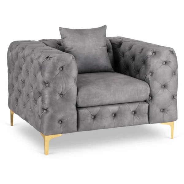 product-3783-0 SORRENTO 1S Fotoliu Velur Gri