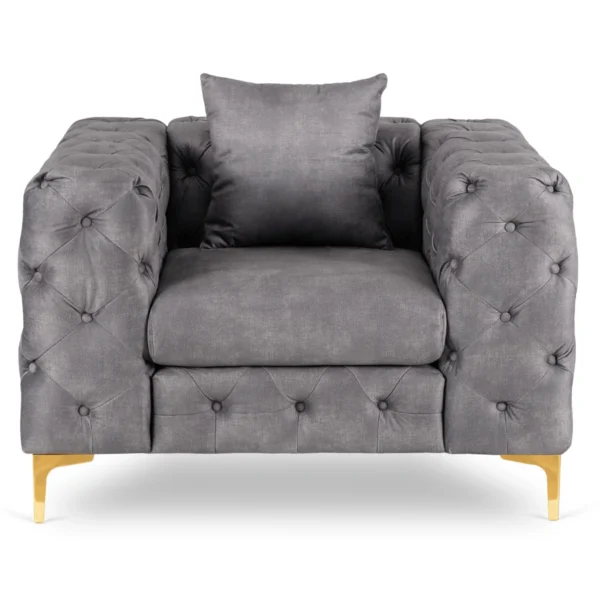 product-3783-1 SORRENTO 1S Fotoliu Velur Gri