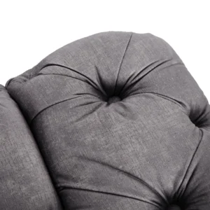 Canapea SORRENTO 2S Canapea dublă Grey velour — Canapele și sofale