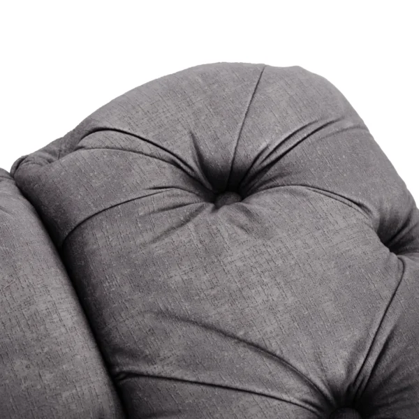 Canapea SORRENTO 2S Canapea dublă Grey velour — Canapele și sofale