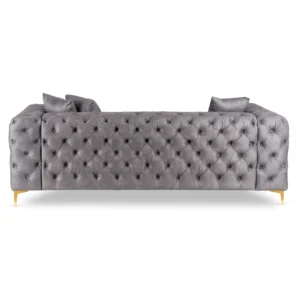 product-3789-3 SORRENTO 3S canapea cu trei locuri Velur gri — Canapele și sofale