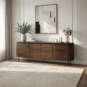 product-3792-0-1 BECK 200 cm Comodă cu patru uși Nuc — Comode