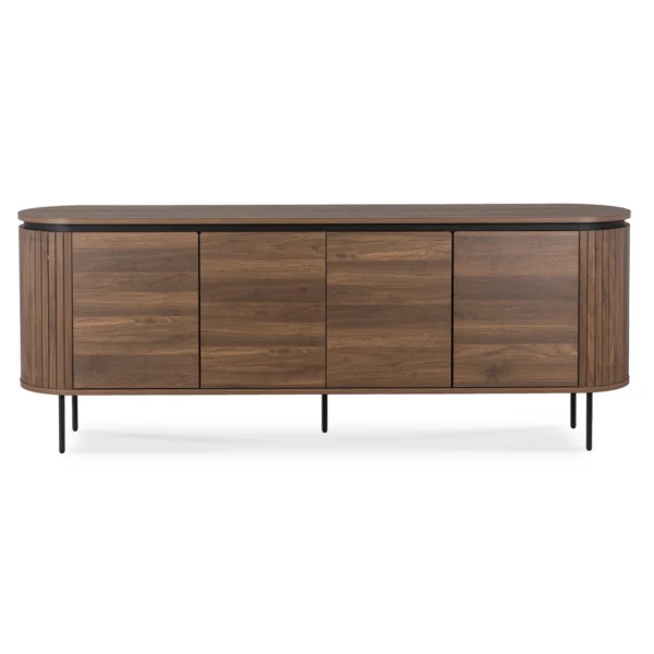 product-3792-2 BECK 200 cm Comodă cu patru uși Nuc — Comode