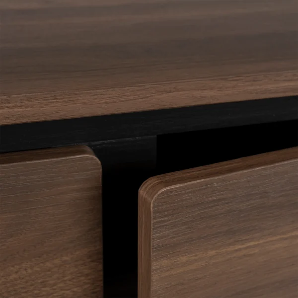 product-3792-4 BECK 200 cm Comodă cu patru uși Nuc — Comode