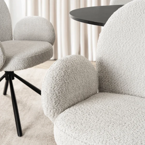 MUSSO Gri Boucle Scaun pivotant — MOBILA