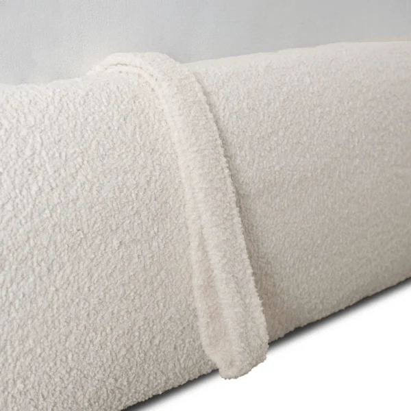 Pat ROSSO 160x200 cu spațiu de depozitare Cream Boucle