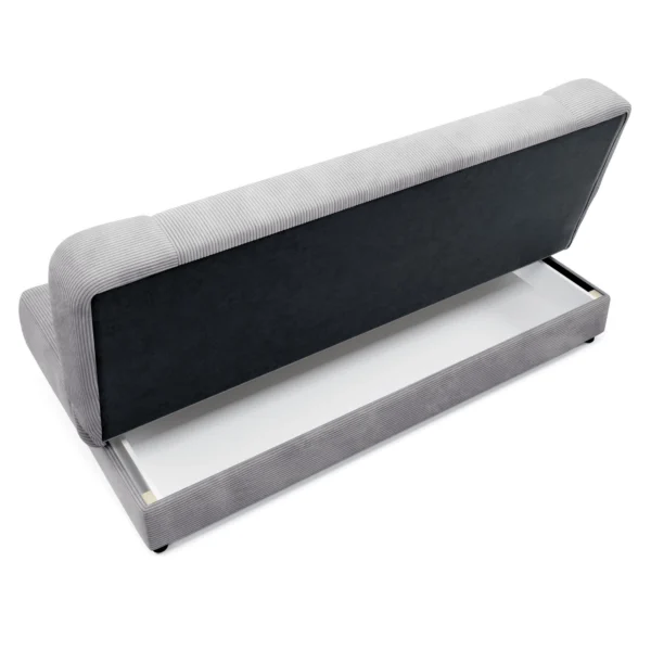 Canapea extensibilă PIANO din catifea gri