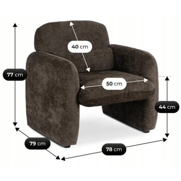 product-3799-6 Scaun reclinabil maro TOGO