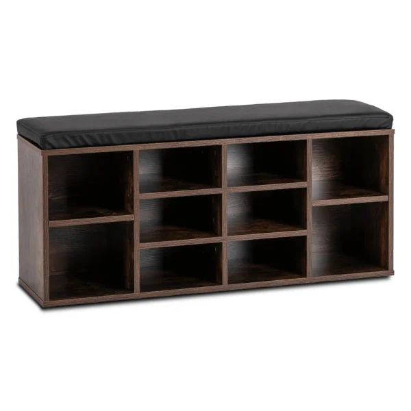 Dulap pentru pantofi AXEL 104 cm Stejar rustic/negru — Dulapuri și lăzi pentru pantofi