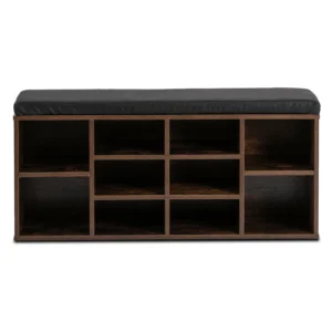 Dulap pentru pantofi AXEL 104 cm Stejar rustic/negru — Dulapuri și lăzi pentru pantofi