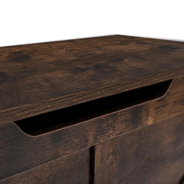 Cufăr cu funcție de șezut/Shoe Cabinet MARGOT 100 cm Stejar rustic — Dulapuri și lăzi pentru pantofi