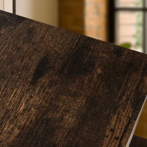 JOEL 100 cm cuier de hol cu rafturi stejar rustic/negru — Cuiere