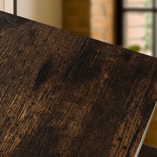 JOEL 100 cm cuier de hol cu rafturi stejar rustic/negru — Cuiere