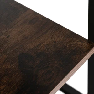 PIPER Cuier pentru hol 116 cm cu rafturi Stejar rustic/Negru