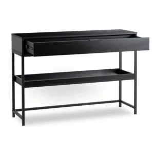 RUBY 100 cm Consolă de hol cu raft negru — MOBILA