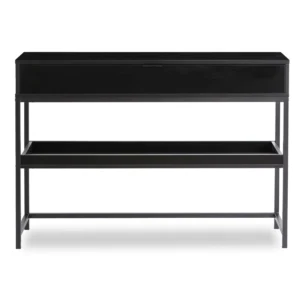 RUBY 100 cm Consolă de hol cu raft negru — MOBILA