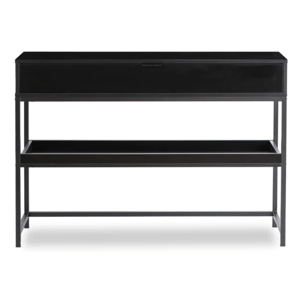 RUBY 100 cm Consolă de hol cu raft negru — MOBILA