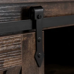 product-3820-5 Comodă ARLO de 100 cm cu rafturi, stejar rustic/negru — Comode