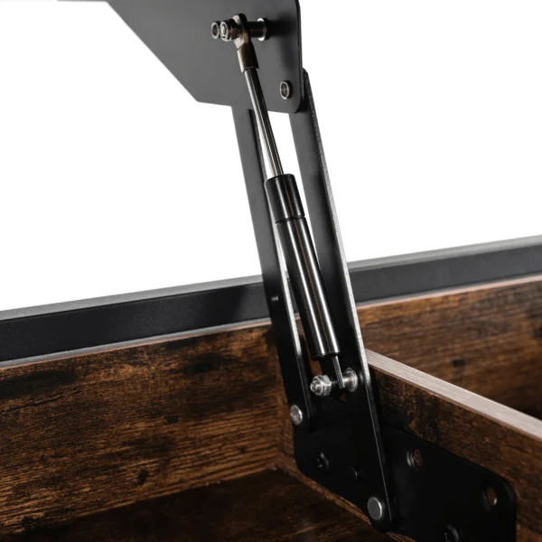 LUCA Masă extensibilă 100 cm Stejar rustic/Negru