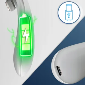 ME-NM03 Aparat de masaj pentru gât cu funcție de încălzire, alb/gri