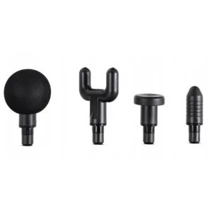 Pistol de masaj ME-MG05 cu 3 capete interschimbabile, negru