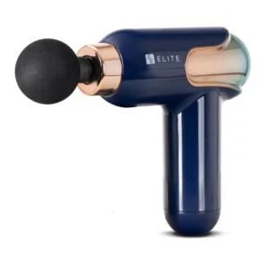 Pistol de masaj ME-MG08 cu 3 capete interschimbabile, albastru închis