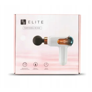 Pistol de masaj ME-MG08 cu 3 capete interschimbabile, albastru închis