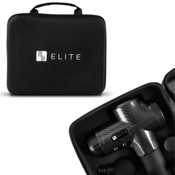 Pistol de masaj ME-MG09 cu 10 capete interschimbabile, negru