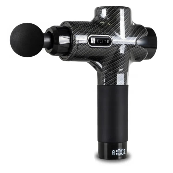 Pistol de masaj ME-MG06 cu 12 capete interschimbabile, negru