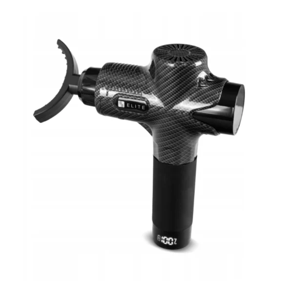 Pistol de masaj ME-MG06 cu 12 capete interschimbabile, negru