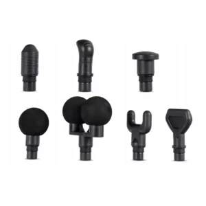 Pistol de masaj ME-MG07 cu 7 capete interschimbabile, gri