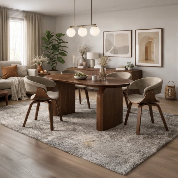 Masă extensibilă DANTE 100-300 cm Nuc