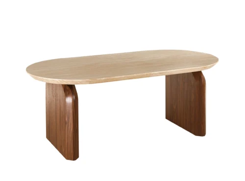 Masă extensibilă DANTE 100-300 cm Travertin/Nuc