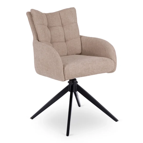 JULY Scaun pivotant bej pentru sufragerie