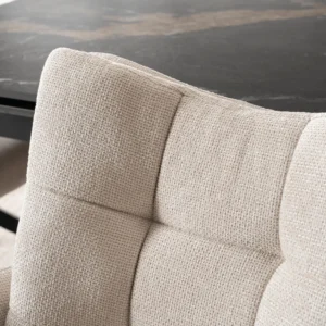 JULY Cream Swivel Lounge Chair — MOBILA