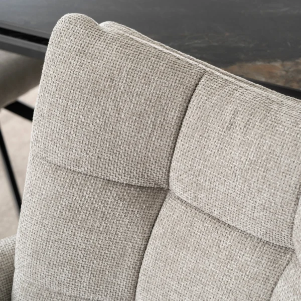 JULY Scaun pivotant gri pentru sufragerie