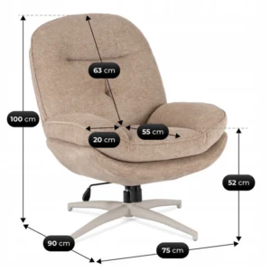 product-3853-5 Scaun pivotant MESA bej