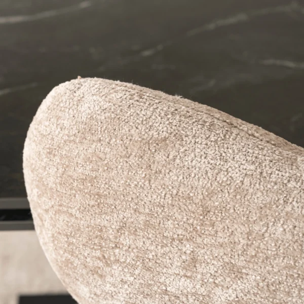 Scaun pivotant ALVARO bej Boucle pentru sufragerie