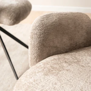 Scaun pivotant ALVARO bej Boucle pentru sufragerie