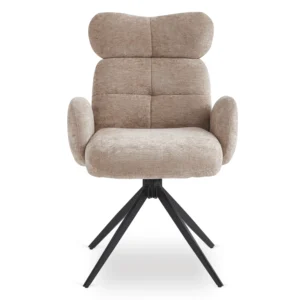 Scaun pivotant ALVARO bej Boucle pentru sufragerie