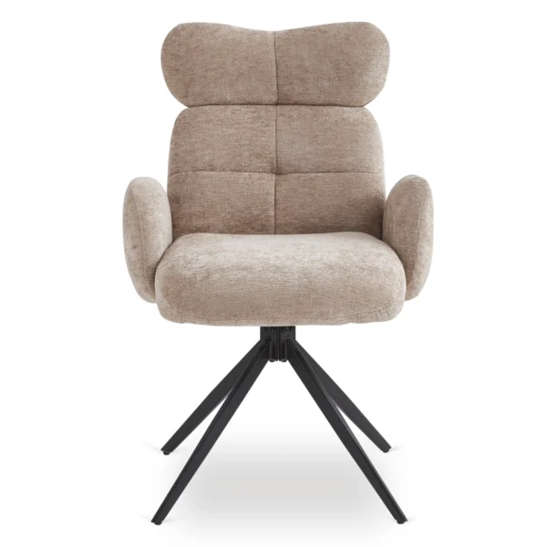 Scaun pivotant ALVARO bej Boucle pentru sufragerie