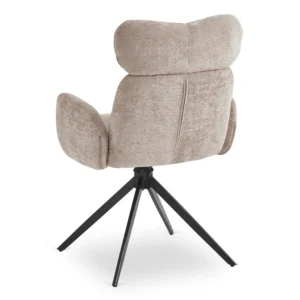 Scaun pivotant ALVARO bej Boucle pentru sufragerie