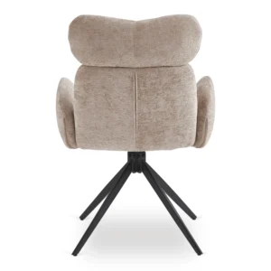 Scaun pivotant ALVARO bej Boucle pentru sufragerie
