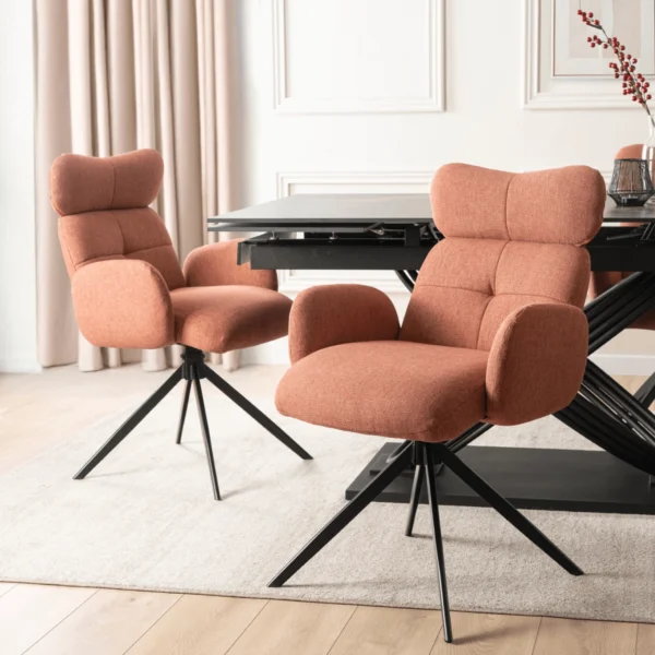 product-3858-0-1 Scaun pivotant ALVARO Rude pentru sufragerie