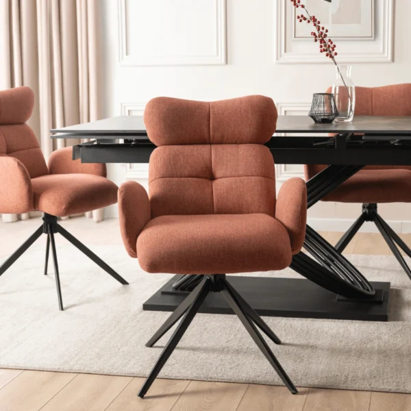 product-3858-1 Scaun pivotant ALVARO Rude pentru sufragerie