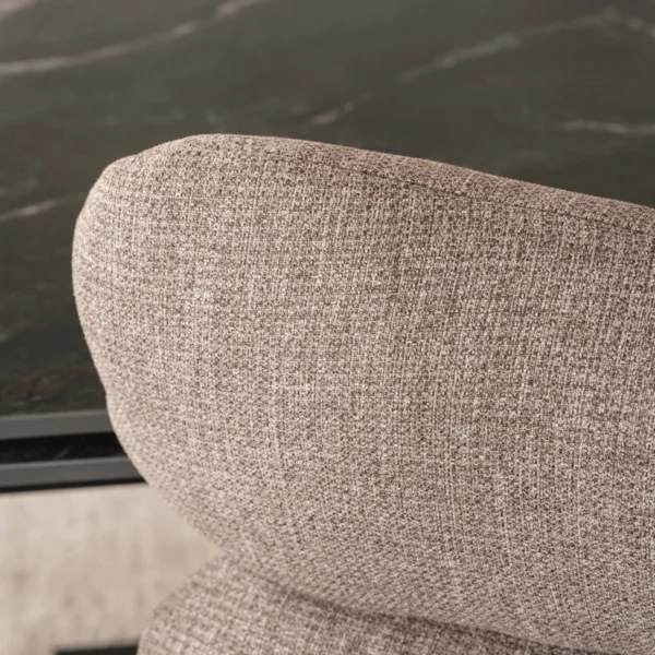 Scaun pivotant ALVARO Brown pentru sufragerie