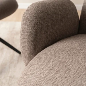 Scaun pivotant ALVARO Brown pentru sufragerie
