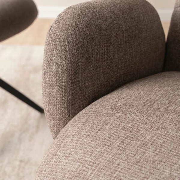 Scaun pivotant ALVARO Brown pentru sufragerie