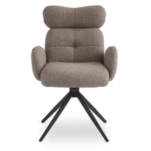 Scaun pivotant ALVARO Brown pentru sufragerie