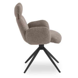 Scaun pivotant ALVARO Brown pentru sufragerie